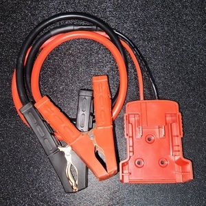 "Milw Red" jump start pack. Requires "Milw Red" 18 v lithium battery.